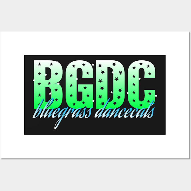 BGDC Star Logo (Green & Blue) Wall Art by BGDC